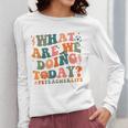 What Are We Doing Today Physical Education PE Teacher Women Women Long Sleeve T-Shirt, Pe Teacher Gifts, funny design What Are We Doing Today Physical Education PE Teacher Women Women Long Sleeve T-Shirt, Pe Teacher Gifts, funny design