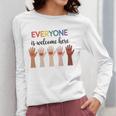 Everyone Is Welcome Here Idaho Teacher Women Long Sleeve T-Shirt, funny design Everyone Is Welcome Here Idaho Teacher Women Long Sleeve T-Shirt, funny design