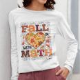 Fall Teacher Fall In Love With Math Math Thanksgiving For Men Women Women Long Sleeve T-Shirt, funny design