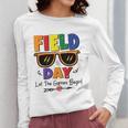 Field Day 2025 Let The Games Begin Kids Boys Girls Teachers Women Long Sleeve T-Shirt, funny design Field Day 2025 Let The Games Begin Kids Boys Girls Teachers Women Long Sleeve T-Shirt, funny design