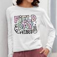 Field Day Vibes For Teacher Kids Happy Field Day 2025 Women Long Sleeve T-Shirt, funny design Field Day Vibes For Teacher Kids Happy Field Day 2025 Women Long Sleeve T-Shirt, funny design