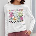 Field Zoo Trip Shirt For Teacher First Grade Crew For Men Women Kids Women Long Sleeve T-Shirt, First Grade Teacher Gifts, funny design