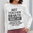 Halloween Art Teacher Prisoner Costume Women Long Sleeve T-Shirt, funny design Halloween Art Teacher Prisoner Costume Women Long Sleeve T-Shirt, funny design