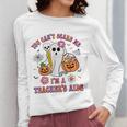 Halloween You Can't Scare Me I'm A School Teacher's Aide Women Long Sleeve T-Shirt, funny design Halloween You Can't Scare Me I'm A School Teacher's Aide Women Long Sleeve T-Shirt, funny design