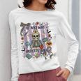 Halloween Skeleton Teacher I'Ll Just Wait Until It's Quiet Women Long Sleeve T-Shirt, funny design Halloween Skeleton Teacher I'Ll Just Wait Until It's Quiet Women Long Sleeve T-Shirt, funny design