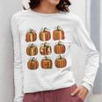 Halloween Teacher Fall Book Pumpkin Retro Reading Women Long Sleeve T-Shirt, funny design Halloween Teacher Fall Book Pumpkin Retro Reading Women Long Sleeve T-Shirt, funny design