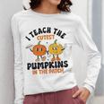 Halloween Teacher I Teach The Cutest Pumpkins In The Patch Women Long Sleeve T-Shirt, funny design Halloween Teacher I Teach The Cutest Pumpkins In The Patch Women Long Sleeve T-Shirt, funny design