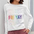 Happy Fri Yay Teacher Friday Saying Women Long Sleeve T-Shirt, funny design Happy Fri Yay Teacher Friday Saying Women Long Sleeve T-Shirt, funny design