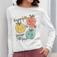 Happy To See Your Face Teacher Apple Women Long Sleeve T-Shirt, funny design Happy To See Your Face Teacher Apple Women Long Sleeve T-Shirt, funny design
