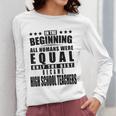 High School Teacher Personalized Women Long Sleeve T-Shirt, funny design