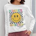 Kindergarten Squad Smile Face Teachers Kids Back To School Women Long Sleeve T-Shirt, funny design