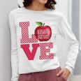 Love Kindergarten Cute Apple School Teacher Women Long Sleeve T-Shirt, funny design Love Kindergarten Cute Apple School Teacher Women Long Sleeve T-Shirt, funny design