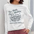 The Math Ain't Mathing Math Teacher Sarcastic Raccoon Women Long Sleeve T-Shirt, funny design