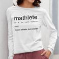 Mathlete Definition Math Math Teacher Nerd Geek Men Women Girls Kids Women Long Sleeve T-Shirt, funny design
