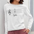Music Notes Shirt Shh Quarter Fermata Teacher Women Long Sleeve T-Shirt, funny design Music Notes Shirt Shh Quarter Fermata Teacher Women Long Sleeve T-Shirt, funny design