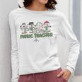 Music Teacher Christmas Holiday Wnter Music Instructor Women Long Sleeve T-Shirt, funny design Music Teacher Christmas Holiday Wnter Music Instructor Women Long Sleeve T-Shirt, funny design