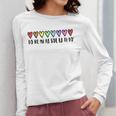 Music Teacher Hearts Music Teaching Women Long Sleeve T-Shirt, funny design