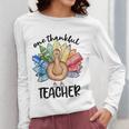 One Thankful Teacher Turkey Pencil Thanksgiving Teachers Women Long Sleeve T-Shirt, funny design One Thankful Teacher Turkey Pencil Thanksgiving Teachers Women Long Sleeve T-Shirt, funny design
