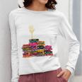 Reading Books Librarian Reader Nerd I'm Ok Teacher School Women Long Sleeve T-Shirt, funny design