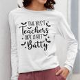 Retro The Best Teachers Are A Bit Batty Halloween Teacher Women Long Sleeve T-Shirt, funny design Retro The Best Teachers Are A Bit Batty Halloween Teacher Women Long Sleeve T-Shirt, funny design