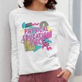 Retro Physical Education Vibes Gym Teacher Phys Ed Teacher Women Long Sleeve T-Shirt, funny design Retro Physical Education Vibes Gym Teacher Phys Ed Teacher Women Long Sleeve T-Shirt, funny design