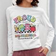 Retro Proud To Teach Multilingual Learners English Teacher Women Long Sleeve T-Shirt, English Teacher Gifts, funny design Retro Proud To Teach Multilingual Learners English Teacher Women Long Sleeve T-Shirt, English Teacher Gifts, funny design