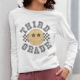 Retro Third Grade Teacher Student 1st Day Back To School Women Long Sleeve T-Shirt, funny design