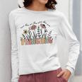 Retro Vintage Floral Principal Shirt For Women Teachers Day Women Long Sleeve T-Shirt, funny design
