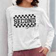 Second Grade Checkered Teacher 1st Day Back To School Women Women Long Sleeve T-Shirt, funny design Second Grade Checkered Teacher 1st Day Back To School Women Women Long Sleeve T-Shirt, funny design
