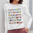 SPANISH ALPHABET MAESTRA SPANISH TEACHER Women Long Sleeve T-Shirt, funny design SPANISH ALPHABET MAESTRA SPANISH TEACHER Women Long Sleeve T-Shirt, funny design