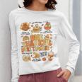 Thanksgiving One Thankful Art Teacher Fall Groovy Men Women Women Long Sleeve T-Shirt, Groovy Teacher Gifts, funny design Thanksgiving One Thankful Art Teacher Fall Groovy Men Women Women Long Sleeve T-Shirt, Groovy Teacher Gifts, funny design