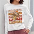 Unity Day Orange Kindness Teacher Bow Anti Bullying Be Kind Women Long Sleeve T-Shirt, funny design