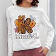 Unity Day Shirt Kindness Orange Teacher Kids Be Kind Women Long Sleeve T-Shirt, funny design