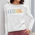 Vintage Play Is Learning Back To School Toddler Teacher Women Long Sleeve T-Shirt, funny design Vintage Play Is Learning Back To School Toddler Teacher Women Long Sleeve T-Shirt, funny design