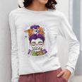 Witchy Teacher Halloween Messy Bun Teacher Bleached Women Long Sleeve T-Shirt, funny design Witchy Teacher Halloween Messy Bun Teacher Bleached Women Long Sleeve T-Shirt, funny design