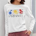Women Art Teacher Back To School Artist Primary Color Theory Women Long Sleeve T-Shirt, funny design Women Art Teacher Back To School Artist Primary Color Theory Women Long Sleeve T-Shirt, funny design
