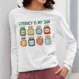 Women Literacy Is My Jam Literacy Teacher Reading Teacher Women Long Sleeve T-Shirt, funny design Women Literacy Is My Jam Literacy Teacher Reading Teacher Women Long Sleeve T-Shirt, funny design