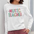Women Music Teacher First Day Of School Elementary School Women Long Sleeve T-Shirt, funny design