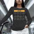 2025 Calendar For Planners Teachers Offices Months Women Long Sleeve T-Shirt, gift for family, gift for coworker
