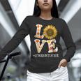 4th Grade Teacher Love Autumn Fall Sunflower Appreciation Women Long Sleeve T-Shirt, 4th Grade Teacher Shirts, gift for family, gift for coworker