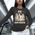 5K Boo Crew Halloween Teacher K5 Floral Ghost Trick Or Teach Women Long Sleeve T-Shirt, gift for family, gift for coworker 5K Boo Crew Halloween Teacher K5 Floral Ghost Trick Or Teach Women Long Sleeve T-Shirt, gift for family, gift for coworker