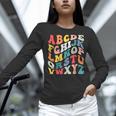 Alphabet Hi Back To School ABC Pre K Kindergarten Teacher Women Long Sleeve T-Shirt, gift for family, gift for coworker