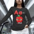 A Is For Apple Pre-K Kindergarten Teacher Student Women Long Sleeve T-Shirt, gift for family, gift for coworker
