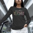 Art Teacher Cute Floral Women Long Sleeve T-Shirt, gift for family, gift for coworker Art Teacher Cute Floral Women Long Sleeve T-Shirt, gift for family, gift for coworker