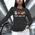 Art Teacher Peace Love Art For Artists And Painters Women Long Sleeve T-Shirt, gift for family, gift for coworker Art Teacher Peace Love Art For Artists And Painters Women Long Sleeve T-Shirt, gift for family, gift for coworker
