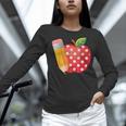 Back To School Pencil And Apple Teacher Student Women Long Sleeve T-Shirt, gift for family, gift for coworker