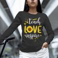 Back To School Teach Love And Inspire Teacher Sunflower Women Long Sleeve T-Shirt, gift for family, gift for coworker Back To School Teach Love And Inspire Teacher Sunflower Women Long Sleeve T-Shirt, gift for family, gift for coworker