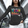 Battery Life Of a Teacher Shirt Thanksgiving Teacher Women Long Sleeve T-Shirt, gift for family, gift for coworker Battery Life Of a Teacher Shirt Thanksgiving Teacher Women Long Sleeve T-Shirt, gift for family, gift for coworker