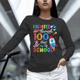 I Blasted Through 100 Days Of School 100th Day Teacher Kids Women Long Sleeve T-Shirt, gift for family, gift for coworker