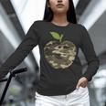 Camo Apple Camouflage Clothing School Student Camo Teacher Men Women Kids Women Long Sleeve T-Shirt, gift for family, gift for coworker